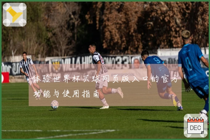 体验世界杯买球网页版入口的官方功能与使用指南